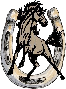 Horseshoe and mustang